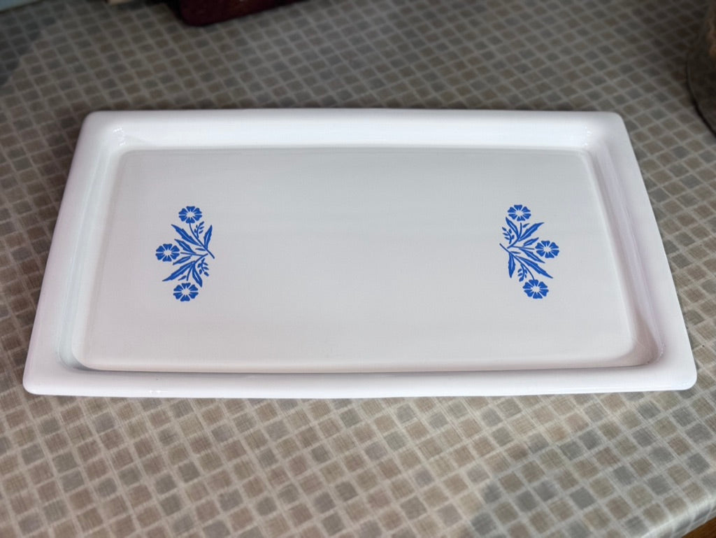 Corning Ware Blue Cornflower Broil Bake Tray