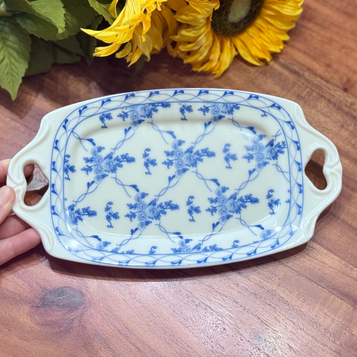 Skye McGhie Rose Brocade Relish/Tray