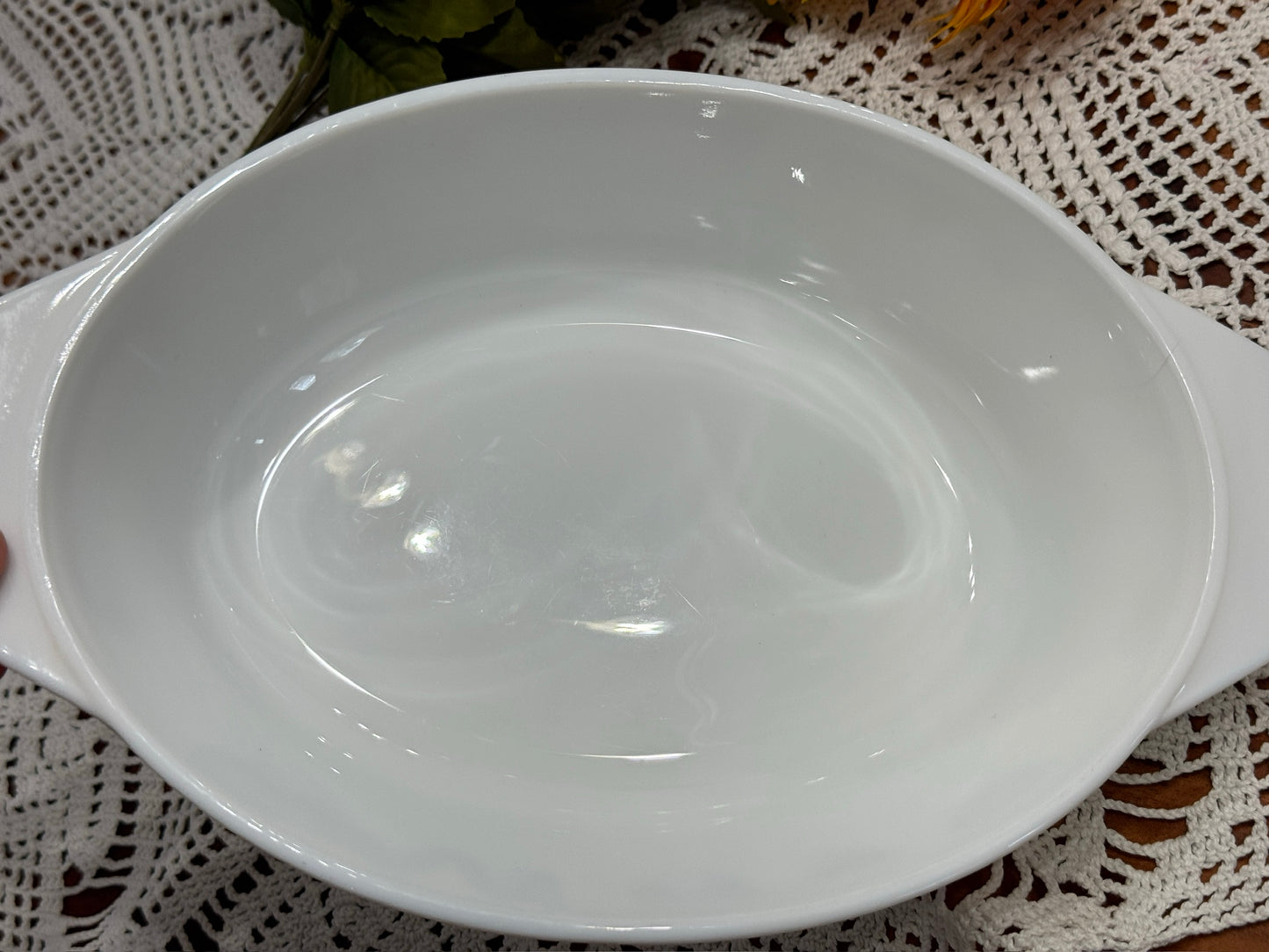 PYREX England Oval Floral Casserole Dish