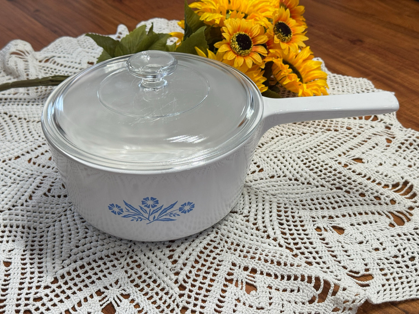 Corning Ware Blue Cornflower RANGETOPPERS