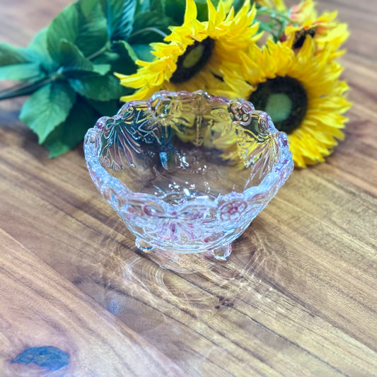 Walther Glas Floral Footed Bowl