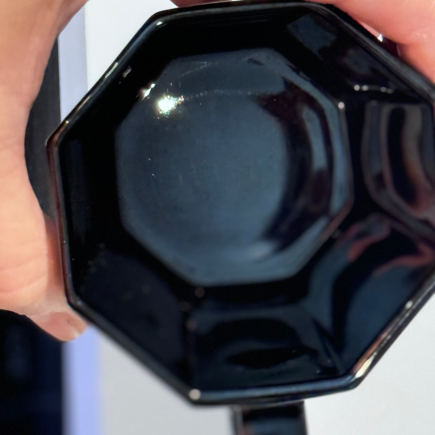 Octagonal Black Luminarc Arcoroc France Dish Set