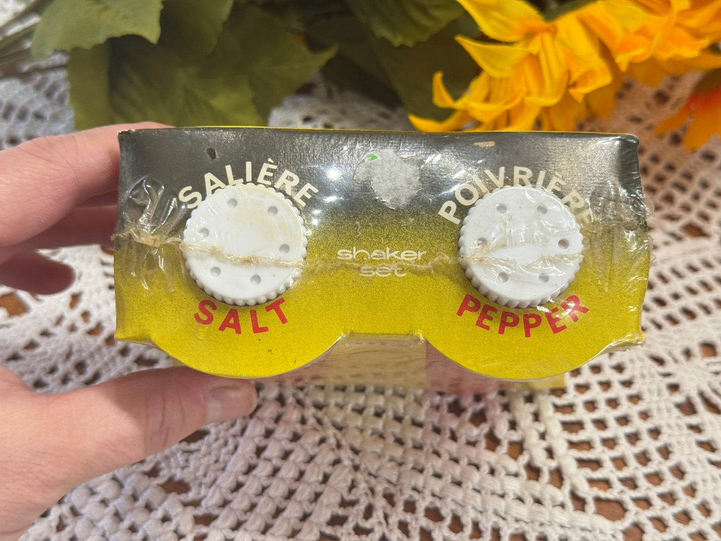 Packaged Orange Salt & Pepper Set By Modern Platsics Quebec, Canada