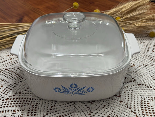 Corning Ware Blue Cornflower A-84-B  4 L Casserole Dish
