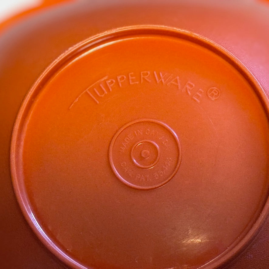 Orange Tupperware Bowls with Lids