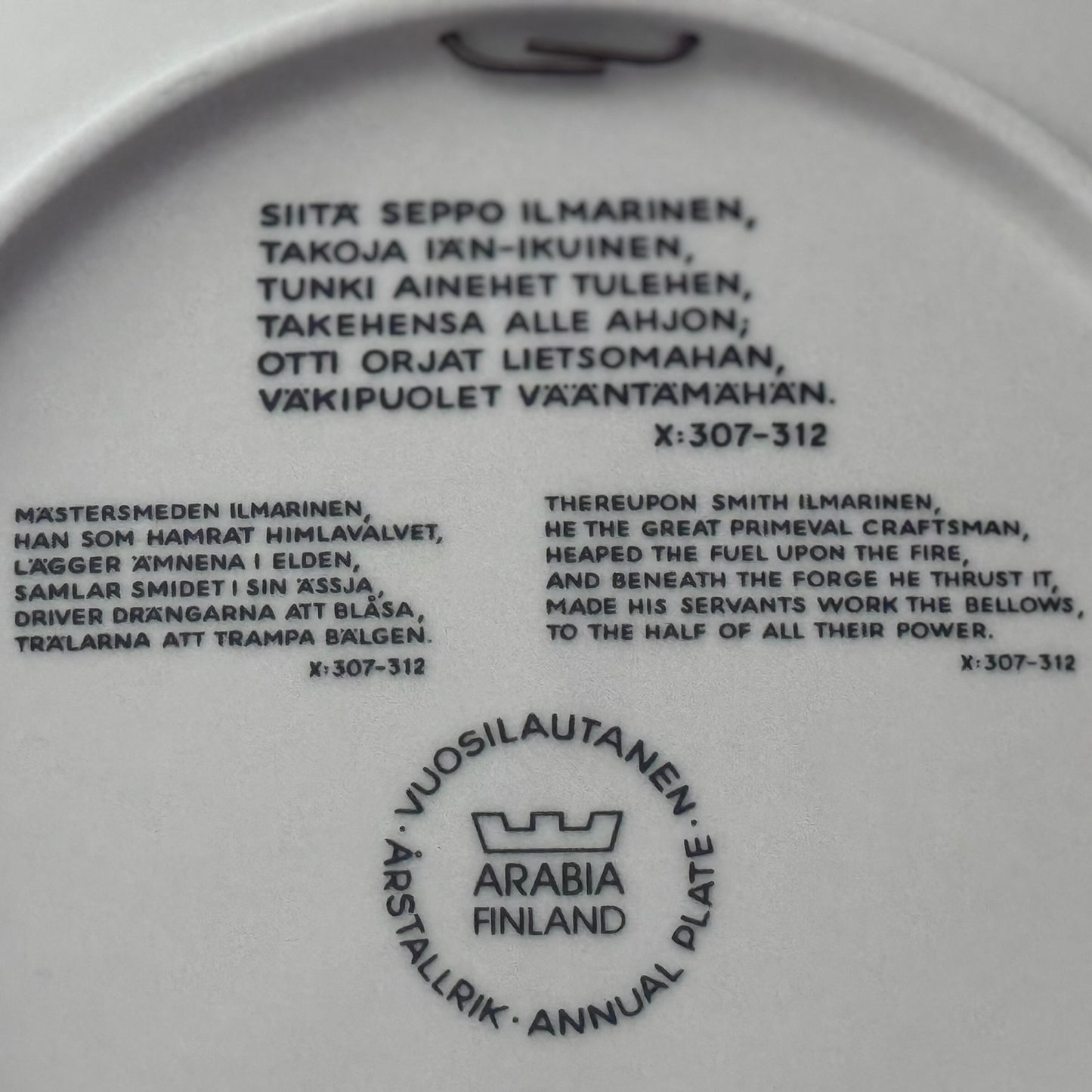 Raija Uosikkinen 1994 Wall Plate