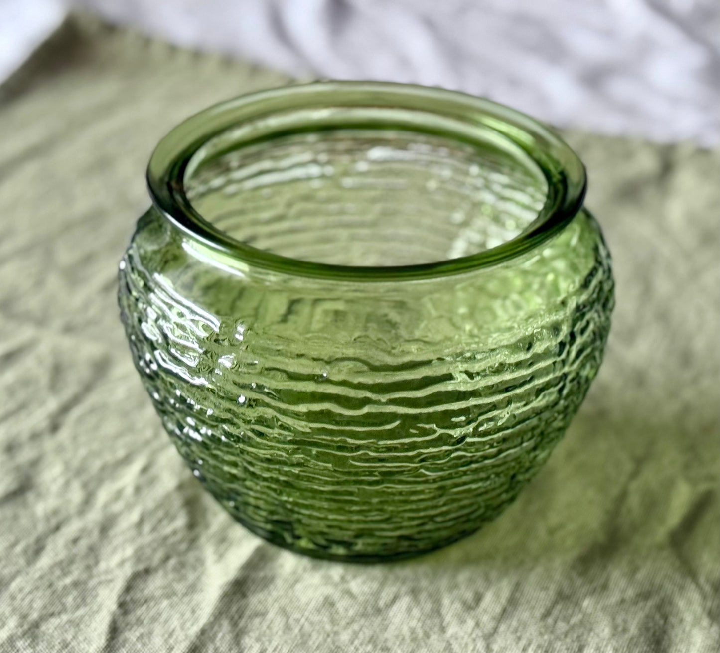 National Potteries Glass Vase/Planter/Bowl