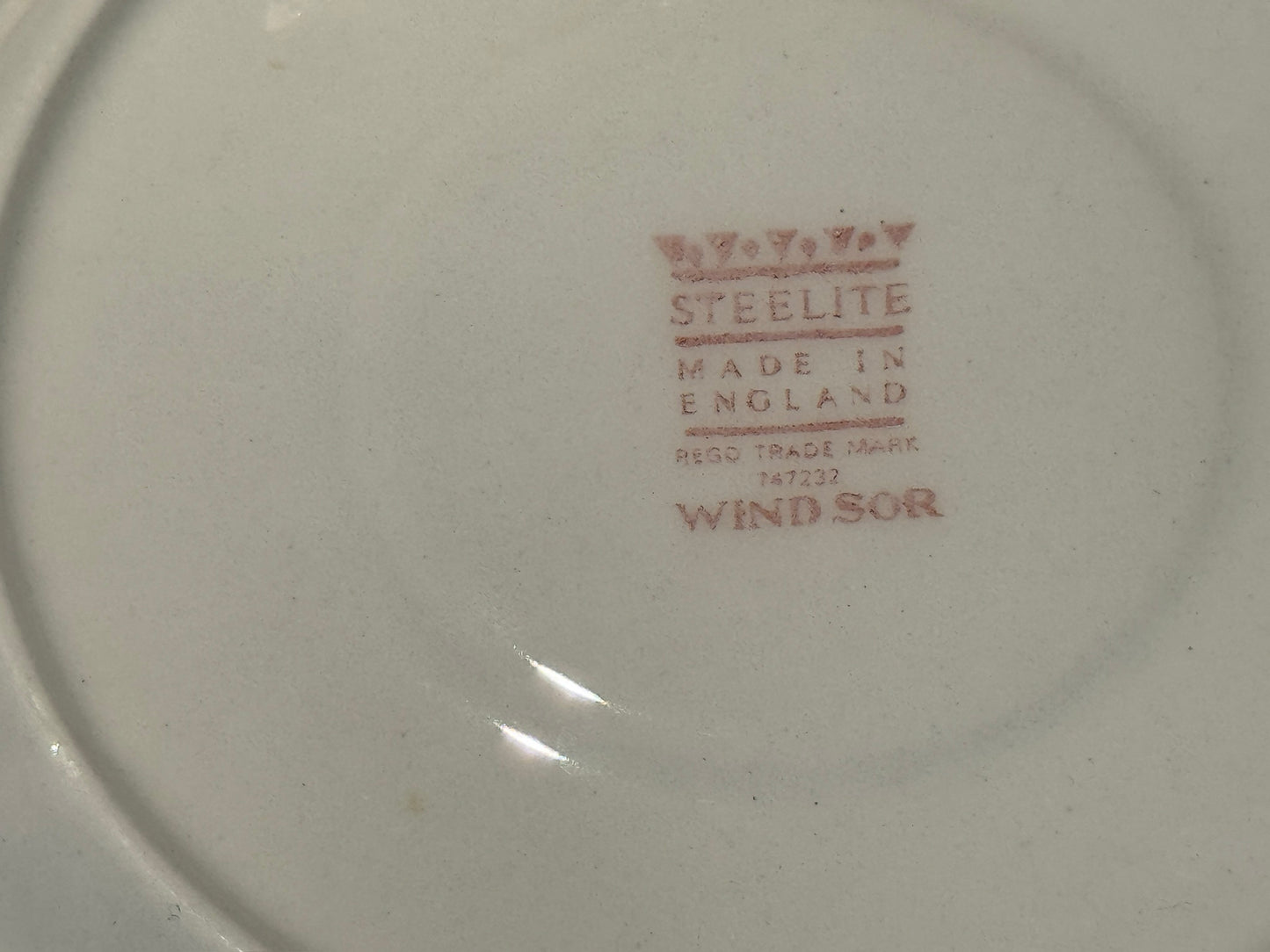 Vintage Royal Doulton Pink Transferware Cup & Saucer Set
