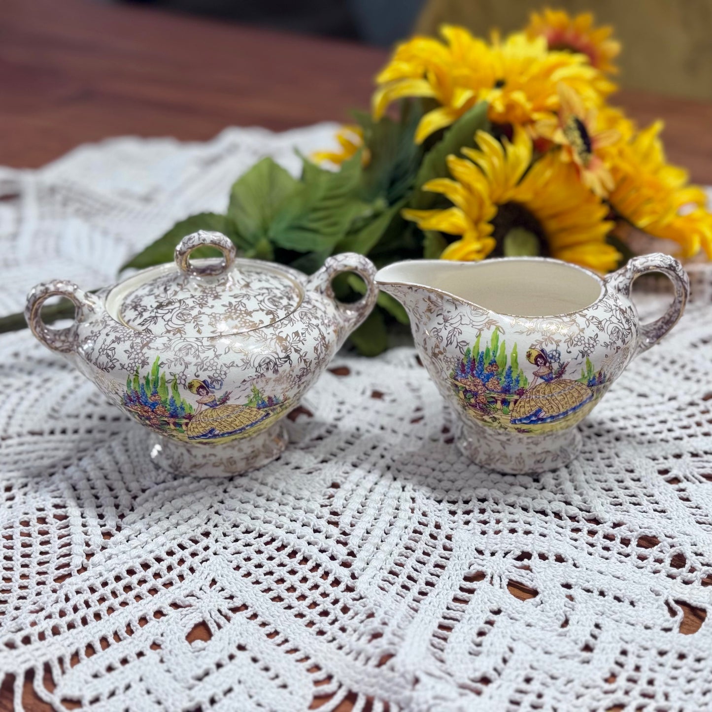 Empire England Cream and Sugar Set