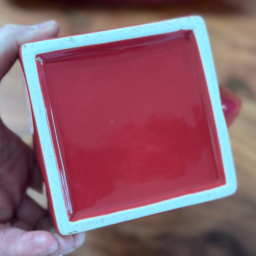 Mini Red Japanese Tea Set