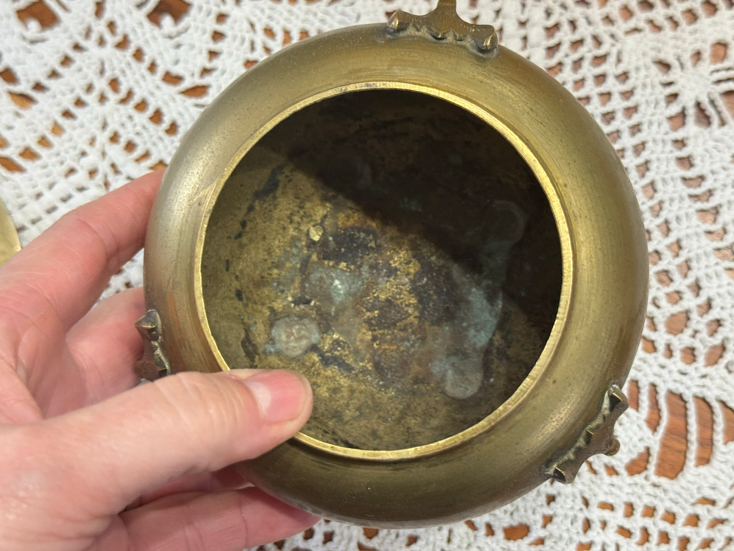 Vintage Lidded Chinese Bronze Incense Burner