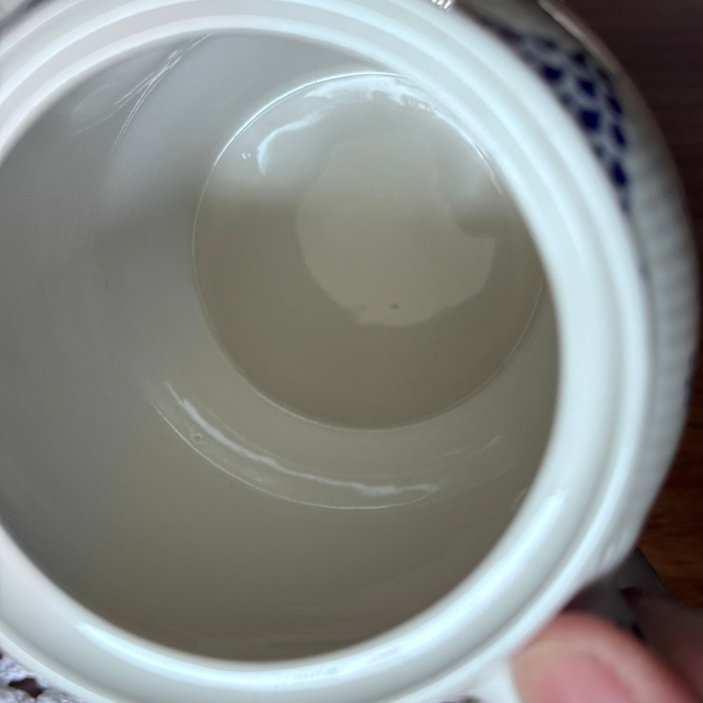MASON'S Denmark Blue & White Ironstone Coffee/Teapot