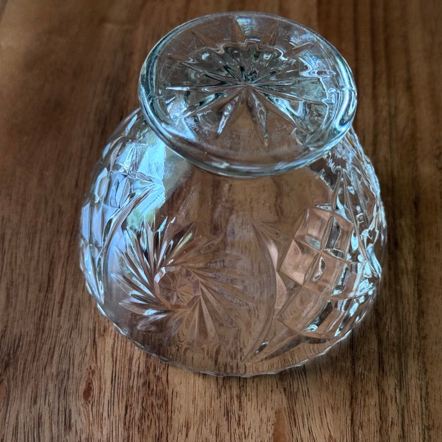 Cut Crystal Cream & Sugar Bowl