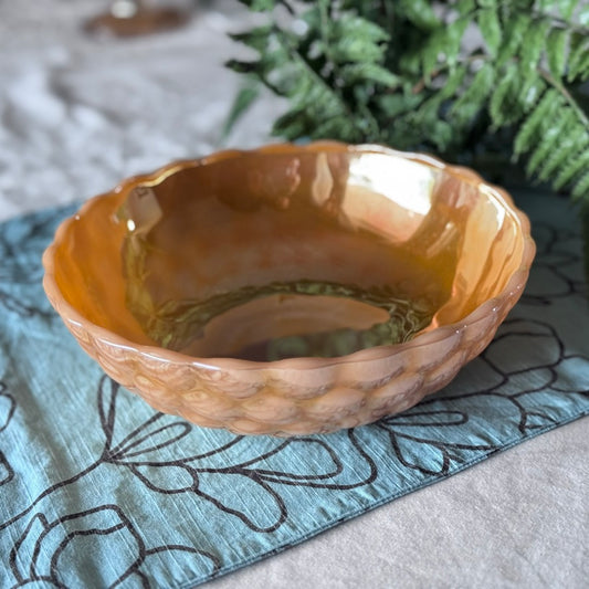 Anchor Hocking Peach Lustre Serving Bowl