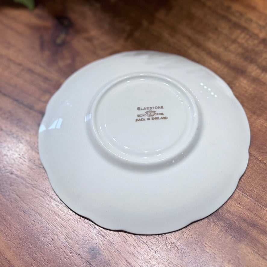 Gladstone England Yellow/Gold Teacup & Saucer Set