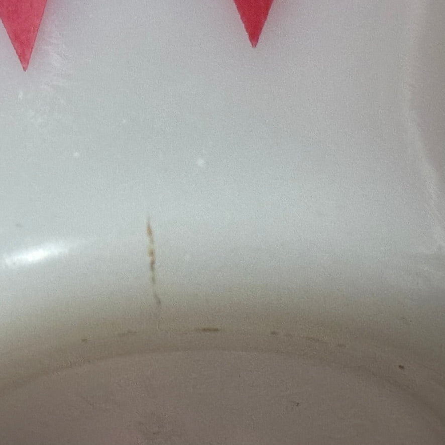 Fire King Red & Green Diamond/Harlequin Mugs