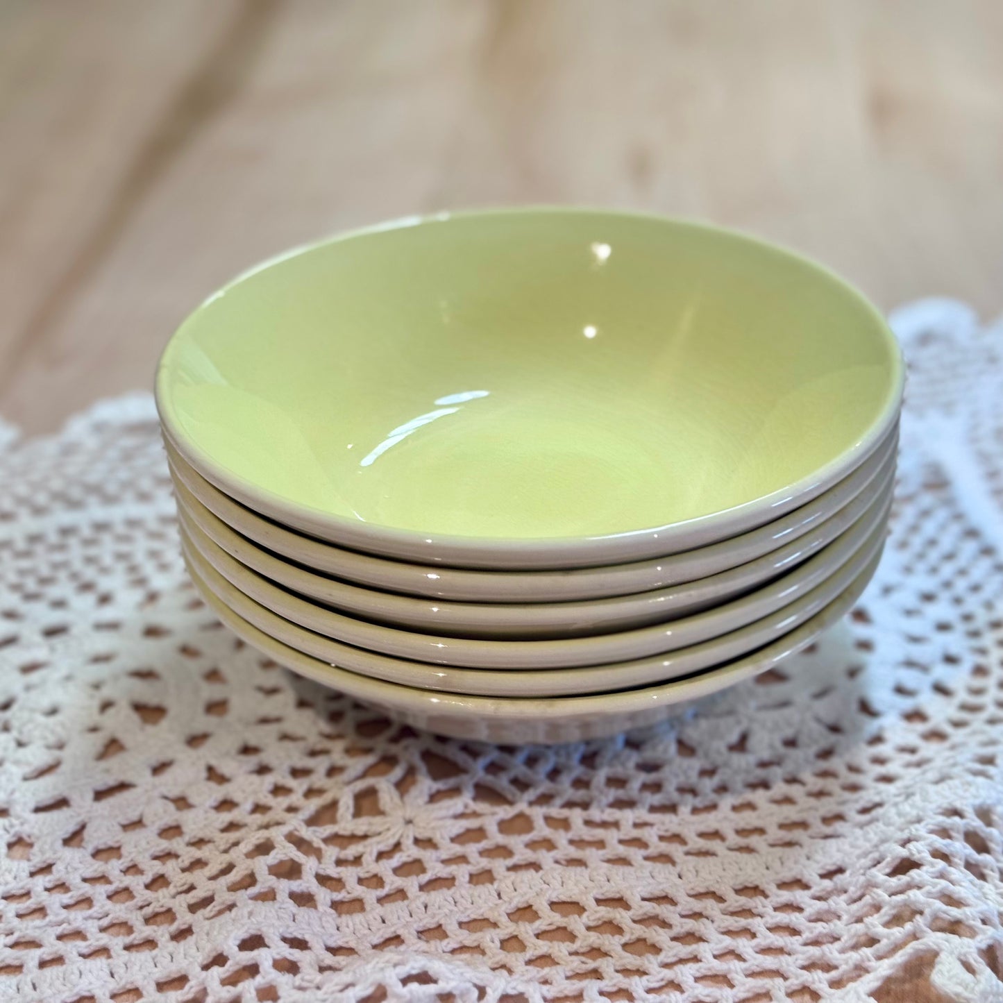 Biltons England 'Galaxy' Yellow Soup/Cereal Bowls