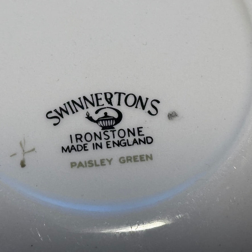 'Paisley Green' Swinnertons Soup Bowls