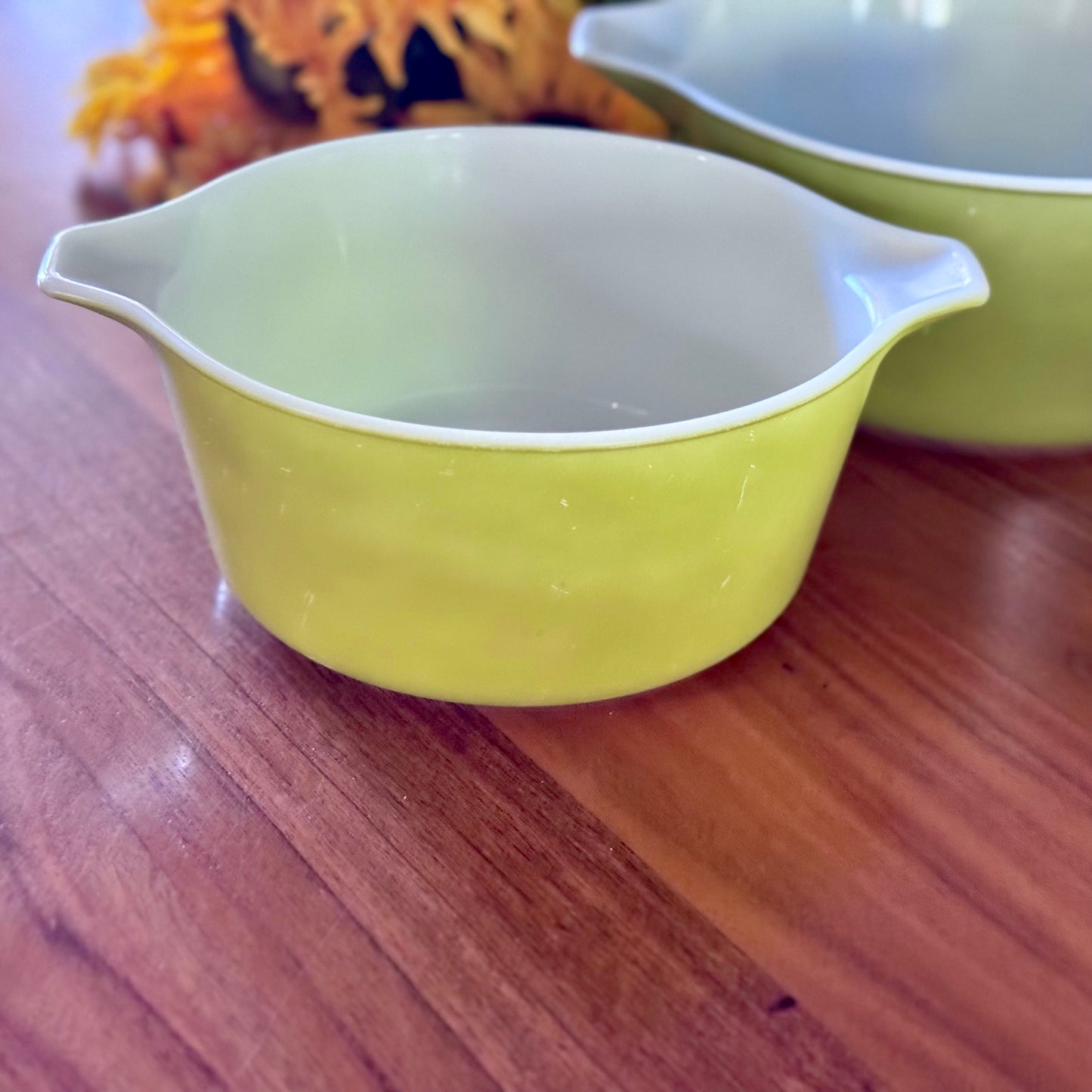 Pyrex Verde Green Casserole Dishes