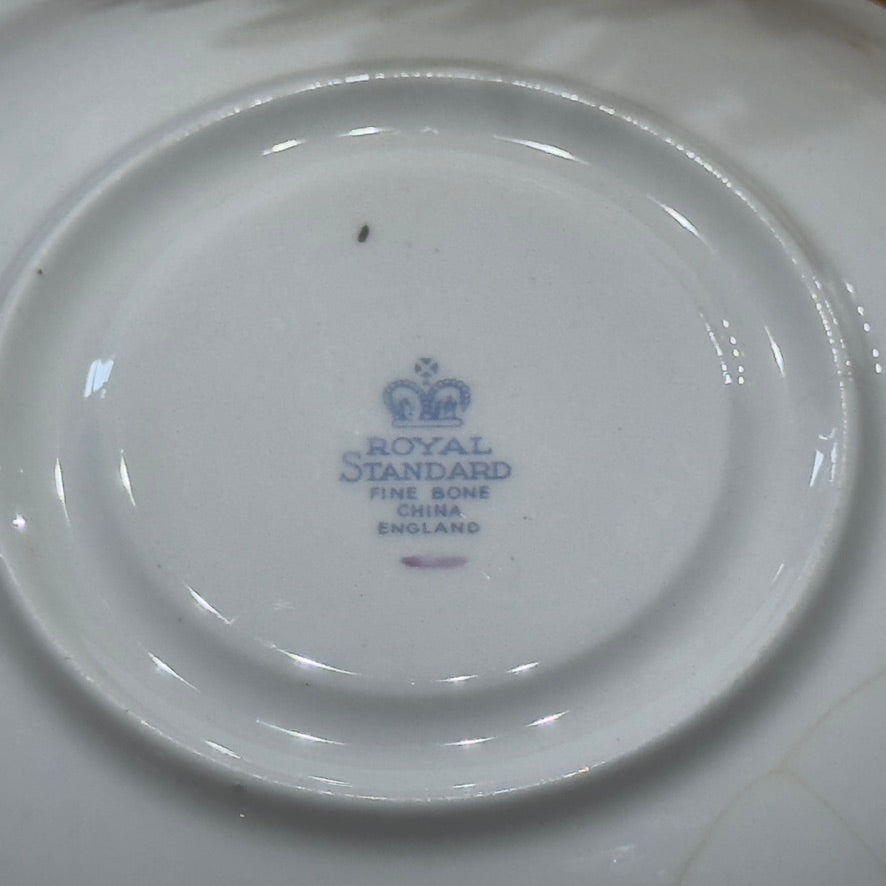 Royal Standard Pansy/Rose Teacup & Saucer