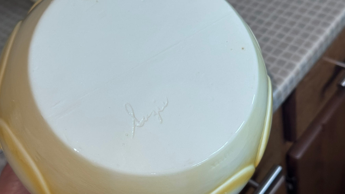 Vintage Yellow Ceramic Canister Set