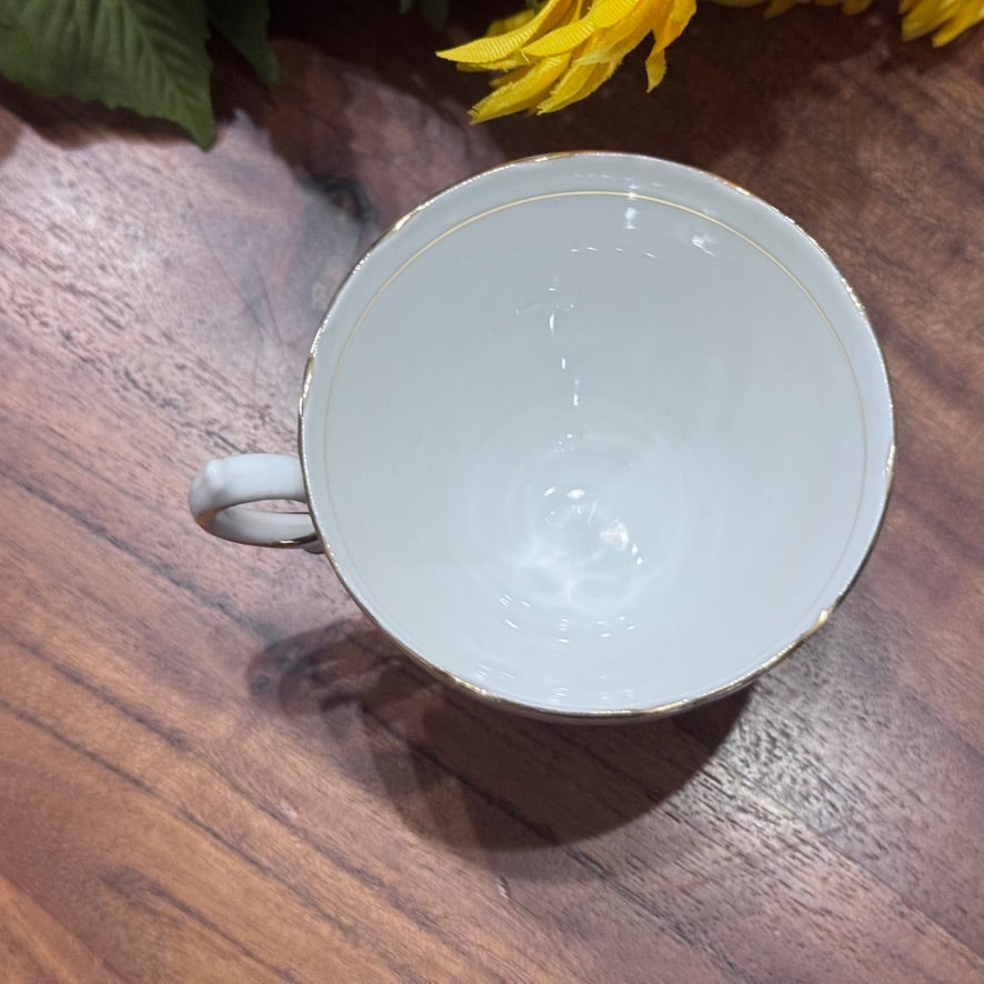 Colclough Blue Floral Teacup & Saucer Set