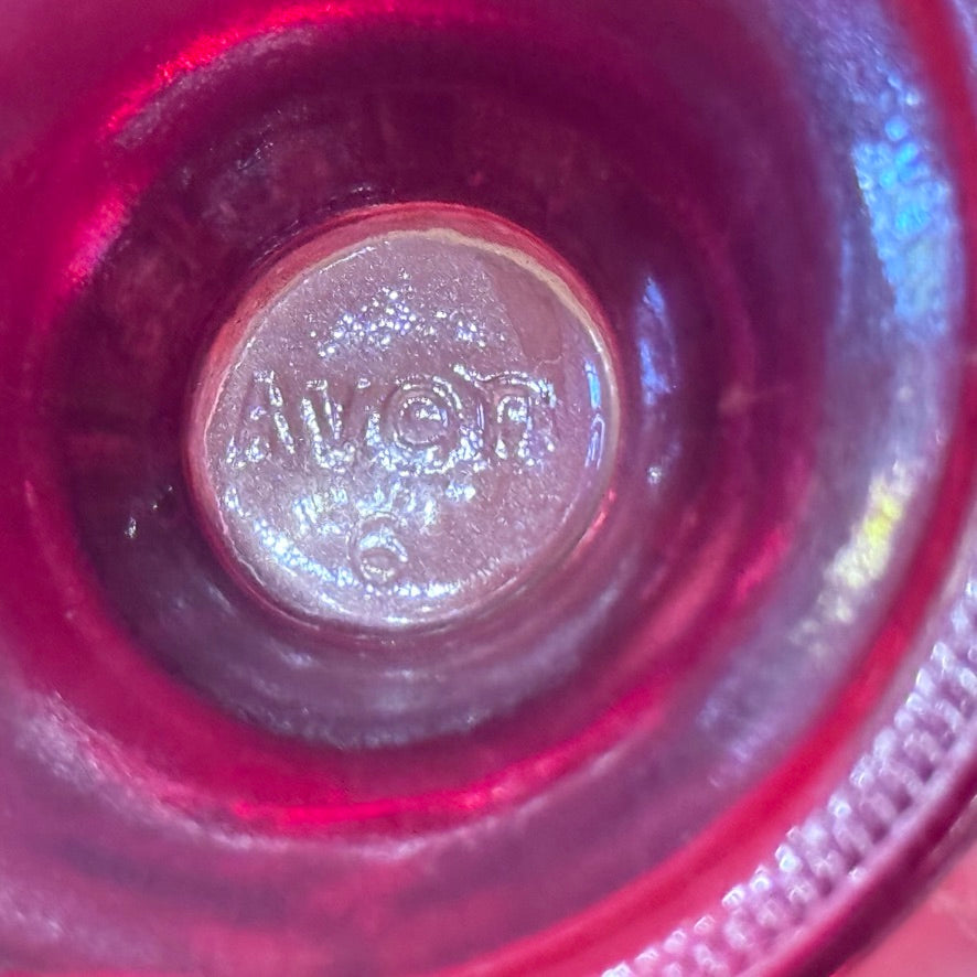 Avon 'Cape Cod' Ruby Red Glass Candy Dish