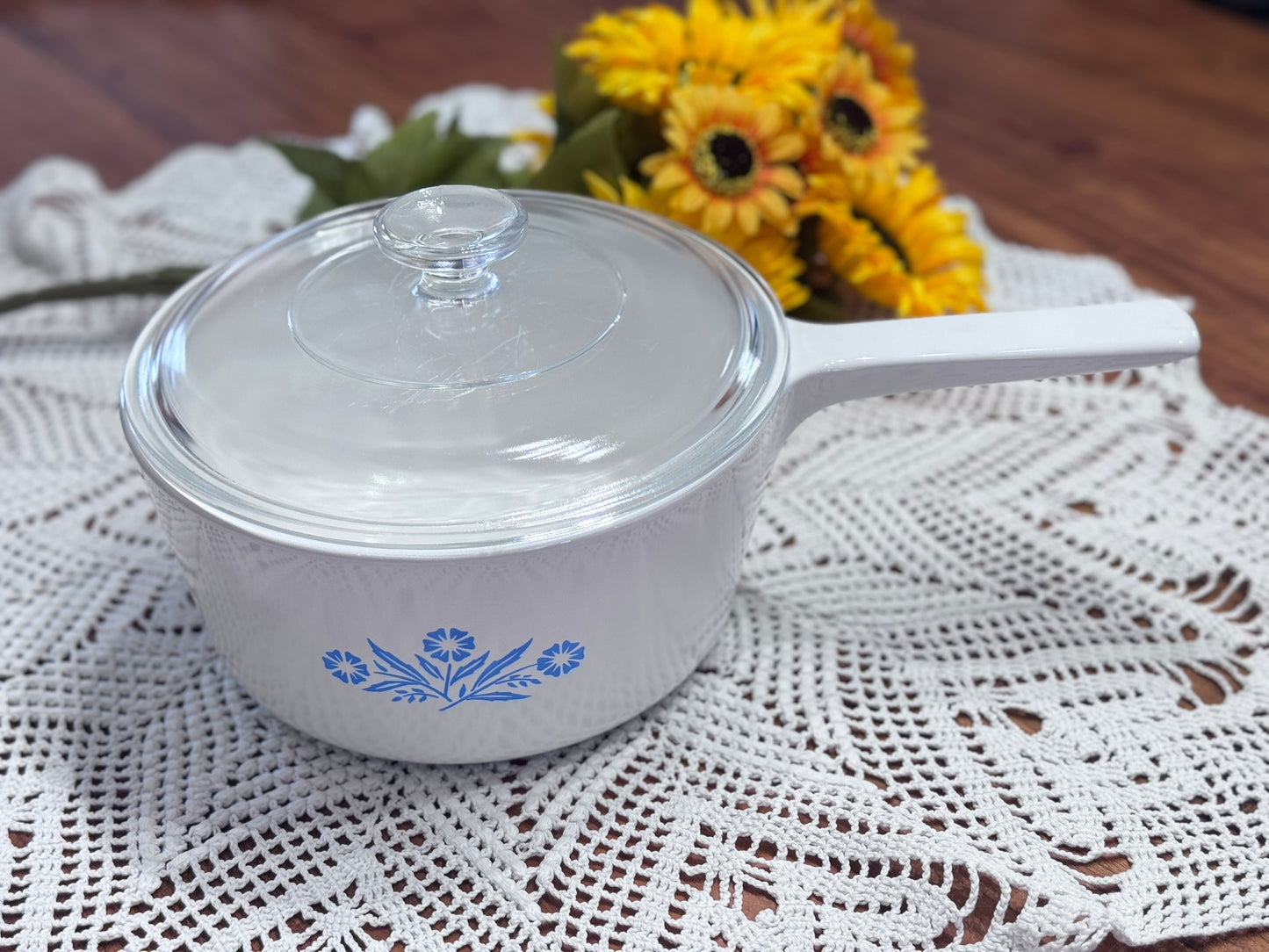 Corning Ware Blue Cornflower RANGETOPPERS