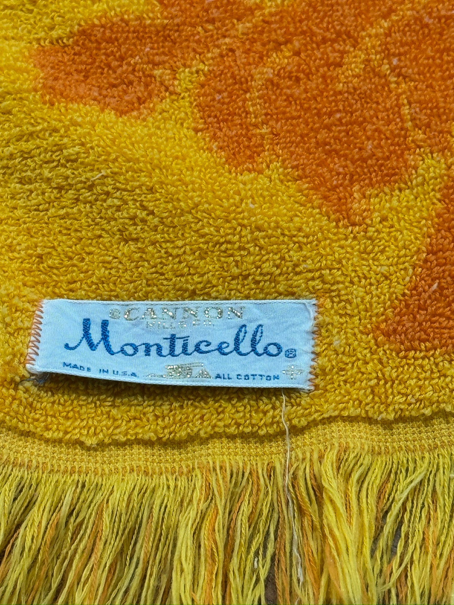 Orange Cannon Mills Co 'Monticello' Bath Towel