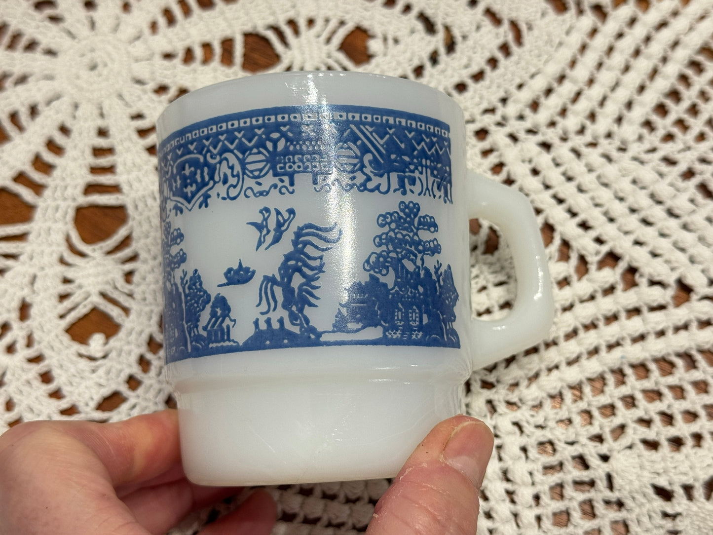 Anchor Hocking Fire-King Blue Willow Mug