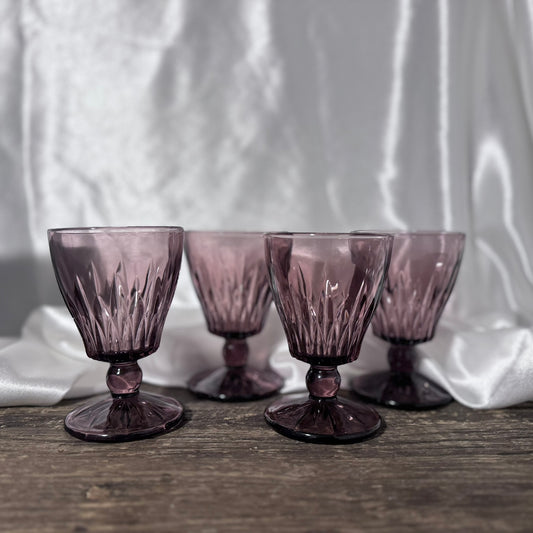 Hazel Atlas Moroccan Amethyst Glasses