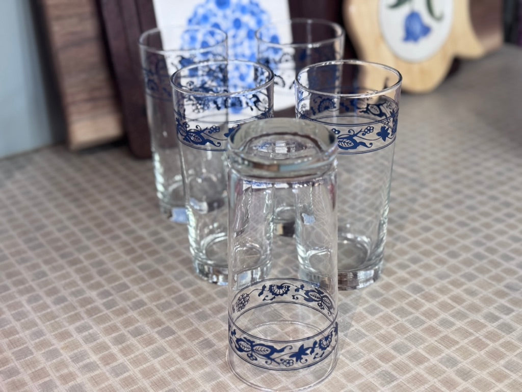 Corelle "Old Town Blue Onion" Tumbler Glasses