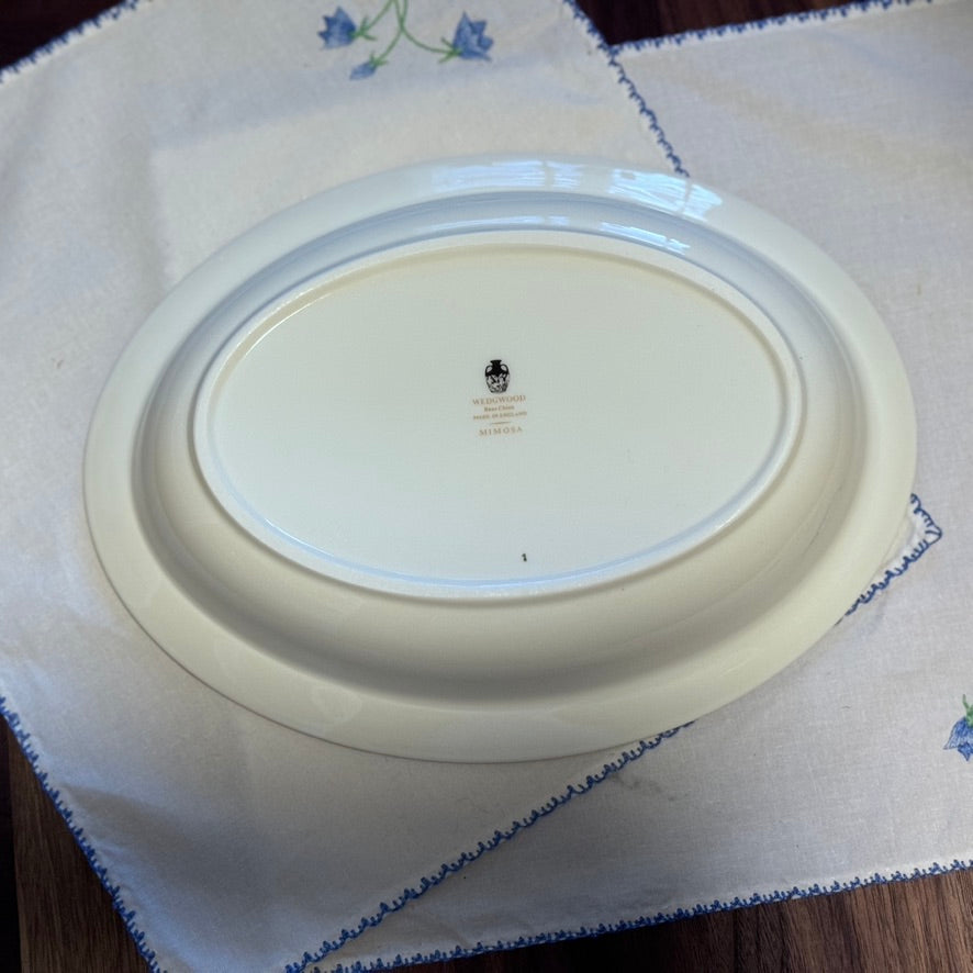 Wedgwood 'Mimosa' Platter and Oval Serving Dish