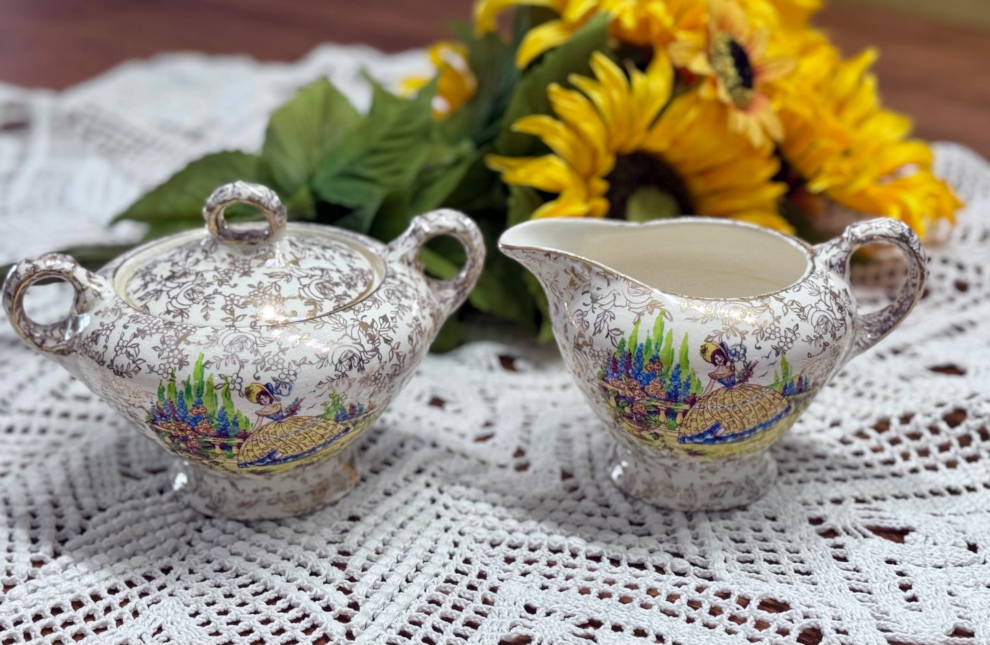 Empire England Cream and Sugar Set