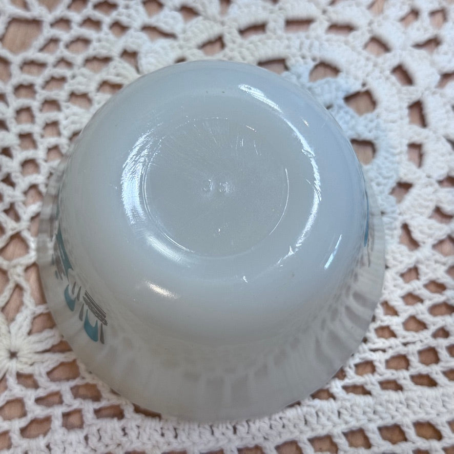 Fire King 'Blue Heaven' Milk Glass Custard Cup