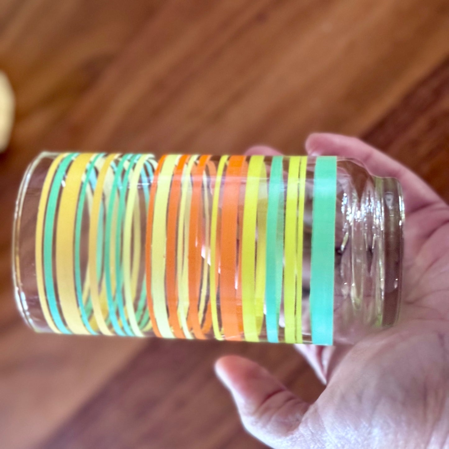 Libbey Stripped Drinking Glasses