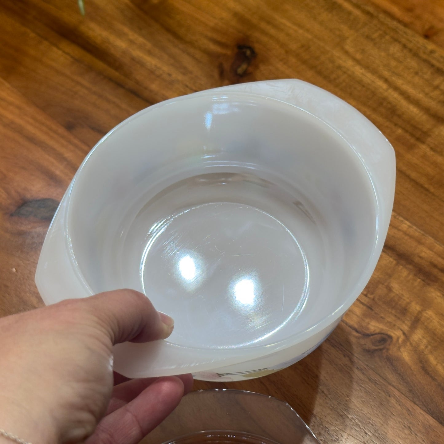 Arcuisine Milk Glass Casserole Dish