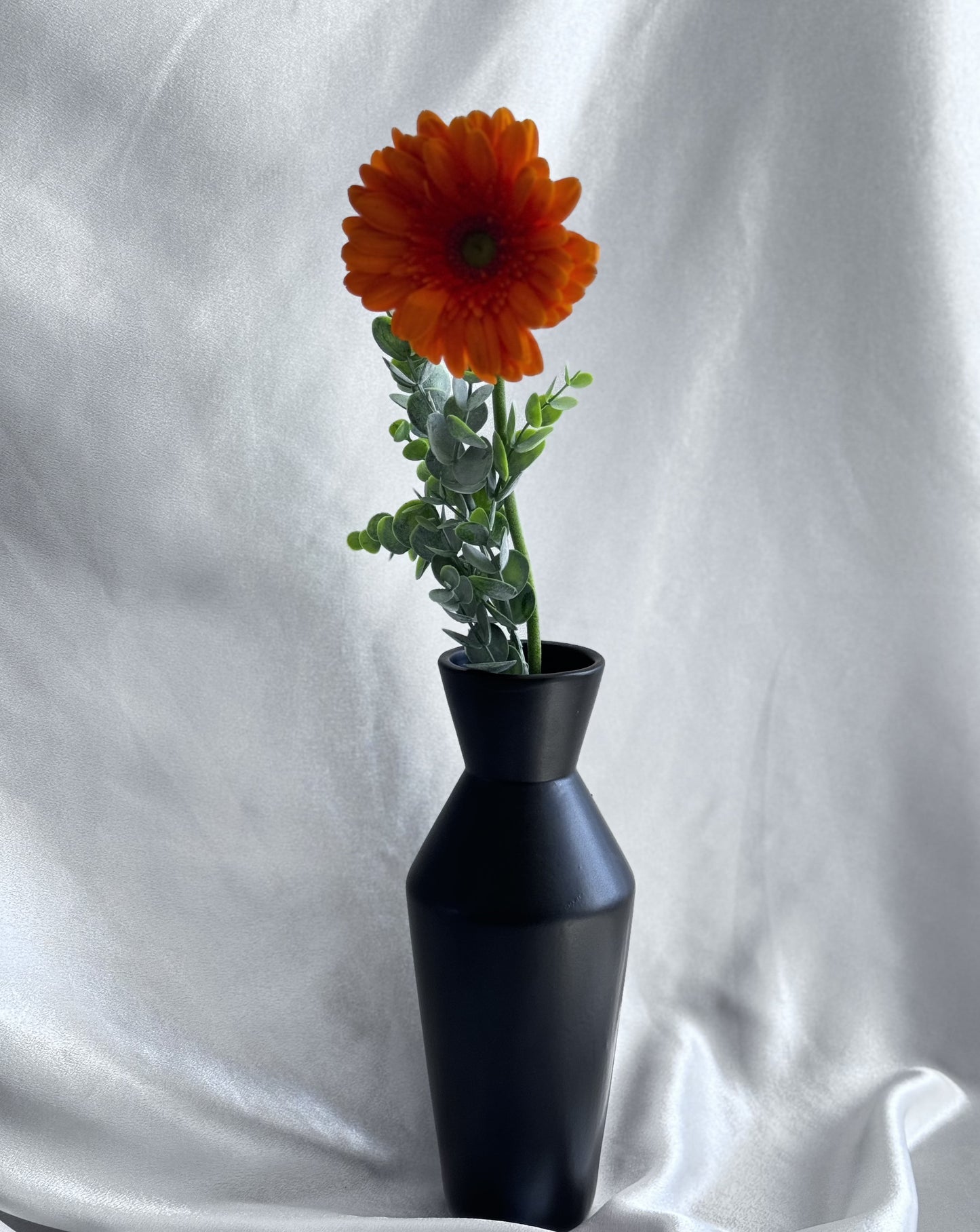 Black Ceramic Vase