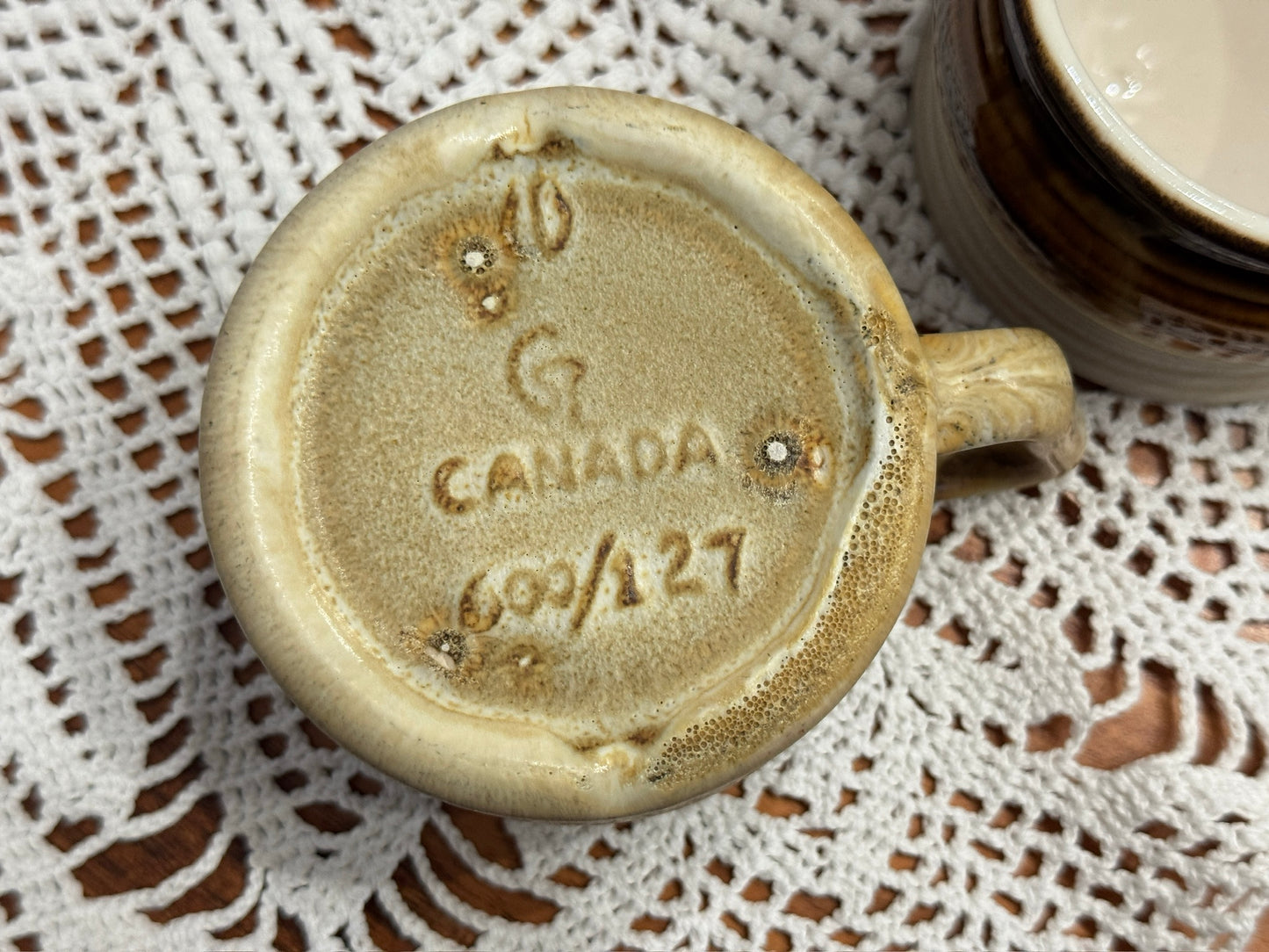 Beauceware Pottery Drip Glaze Tea Set
