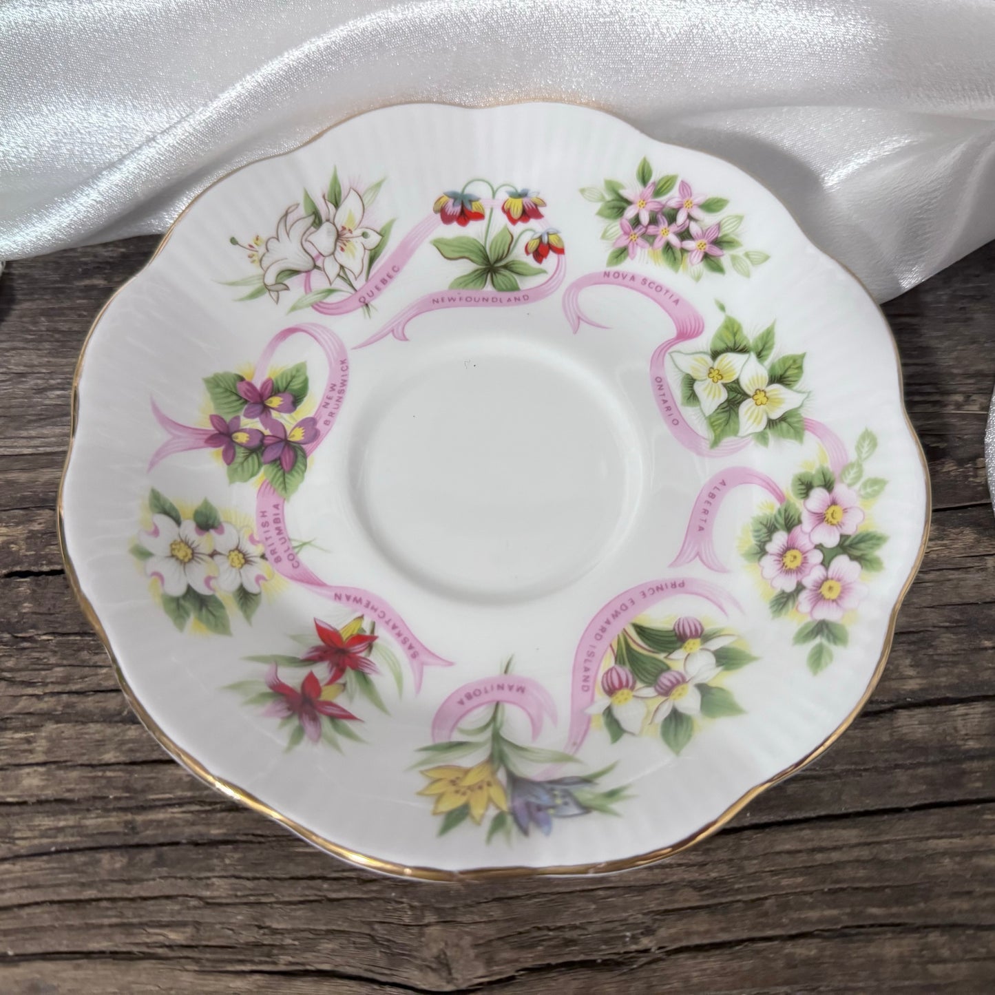 Royal Albert Canadian Emblems Teacup and Saucer