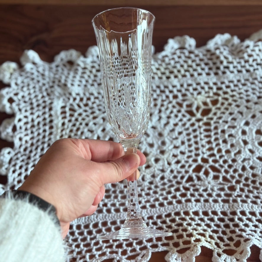 Crystal Champagne Flute Glasses