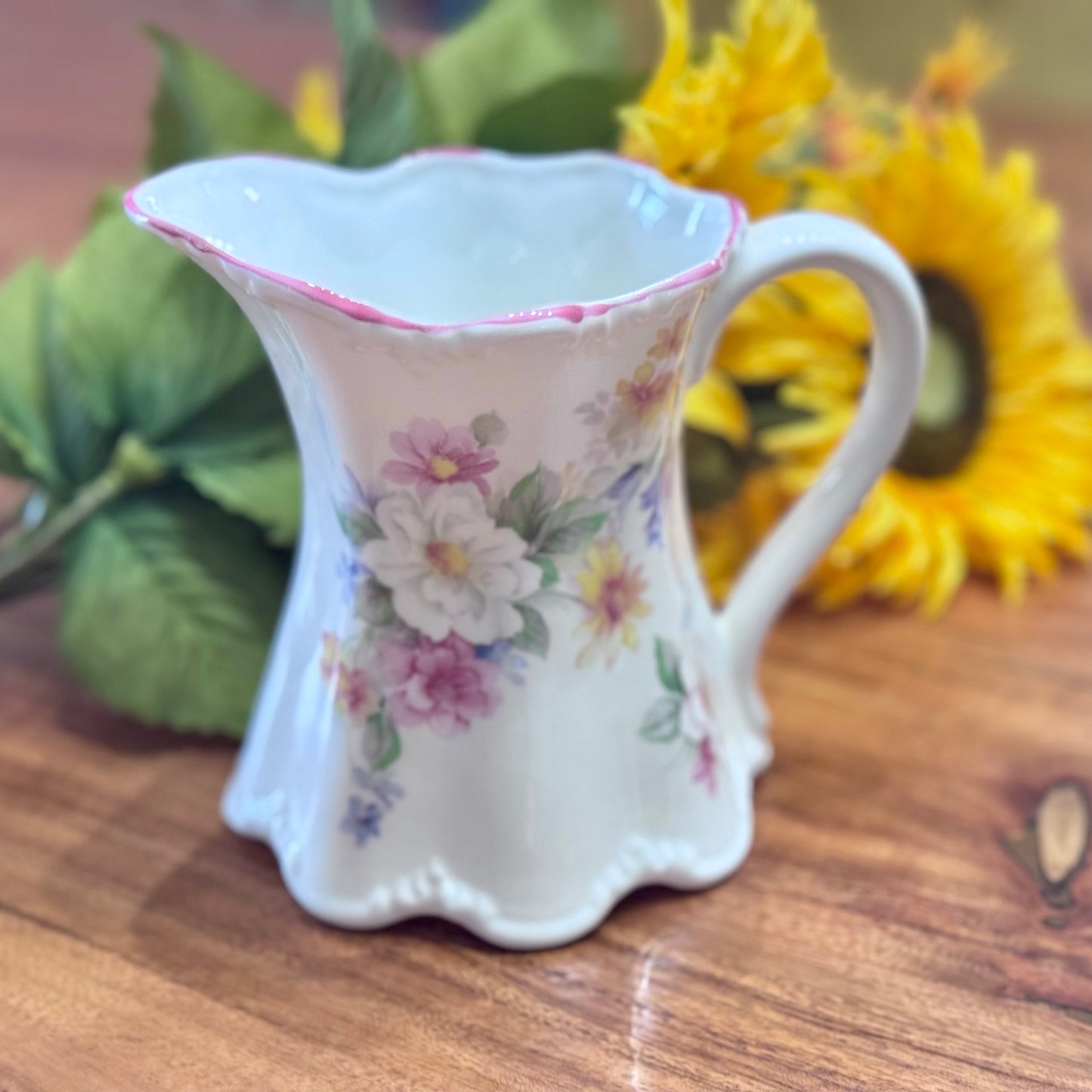 Royal Staffordshire Floral Pitcher/Creamer