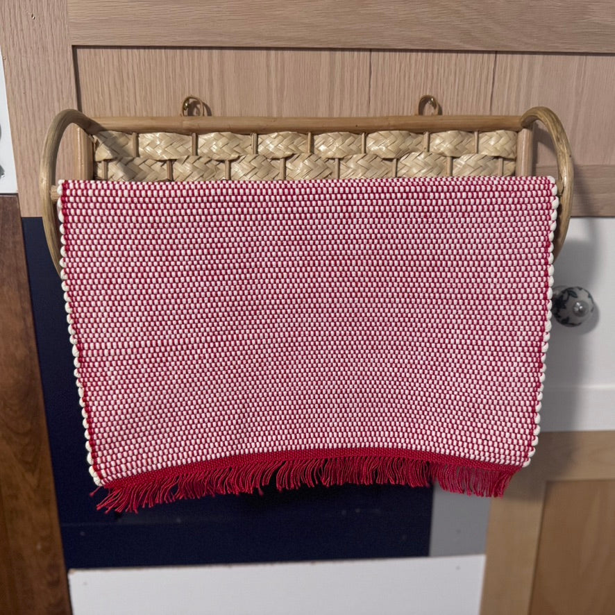 Wicker/Rattan and Bamboo Wall Mounted Towel Rack