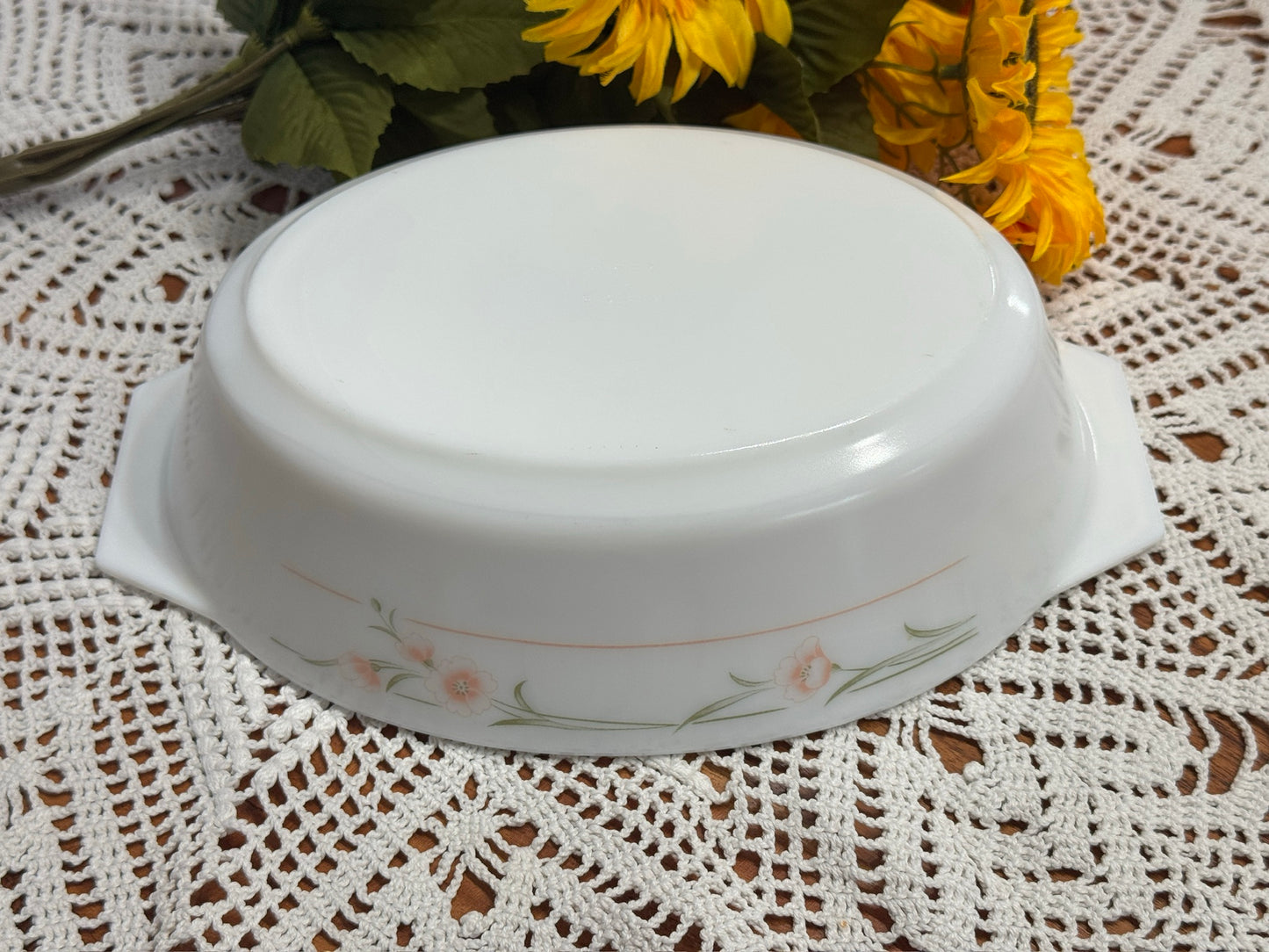PYREX England Oval Floral Casserole Dish