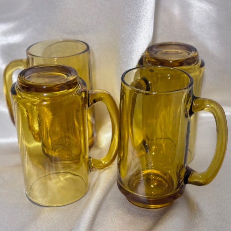 Amber Glass Mugs