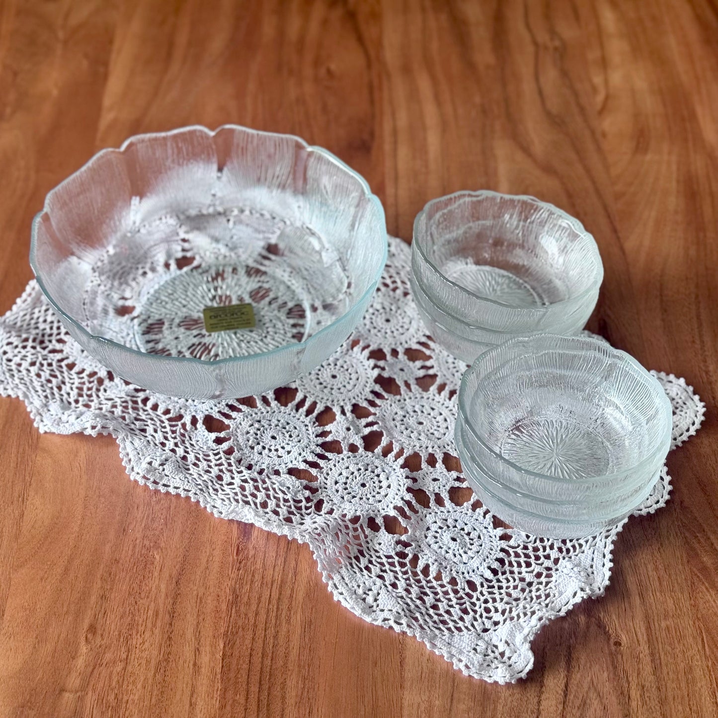 Arcoroc 'Fleur' Dessert/Salad Bowls