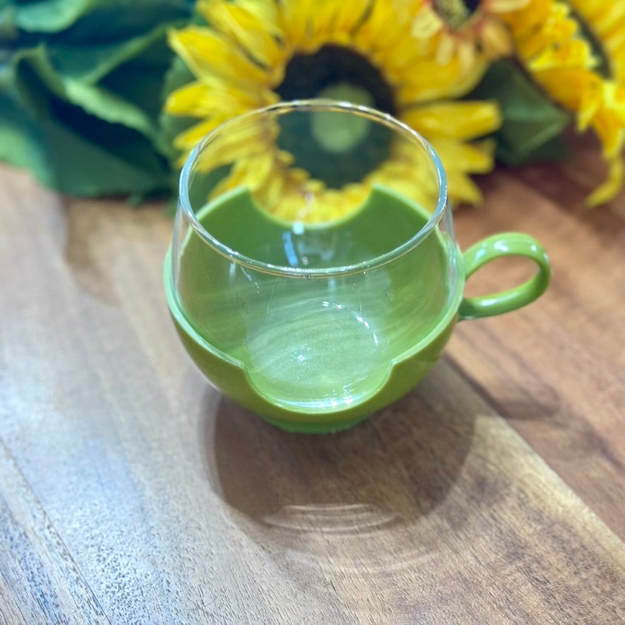 PYREX Avocado Green Glass Drinkup & Party Mug