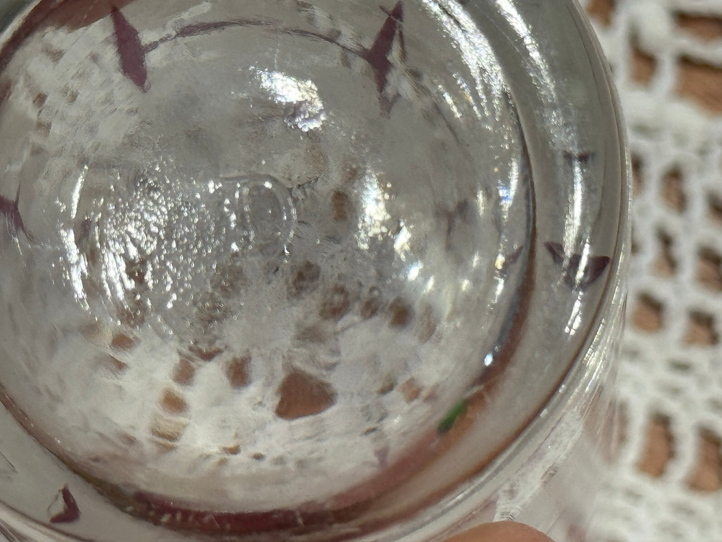 Dominion Glass Purple/Pink & Silver Starburst Drinking Glasses