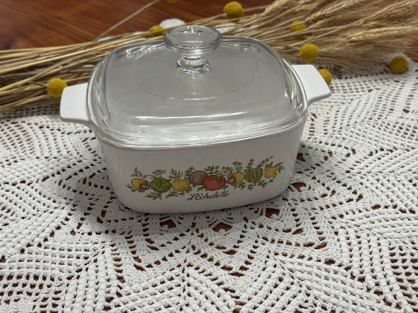 Corning Ware L'Echalote Spice of Life Casserole Dish