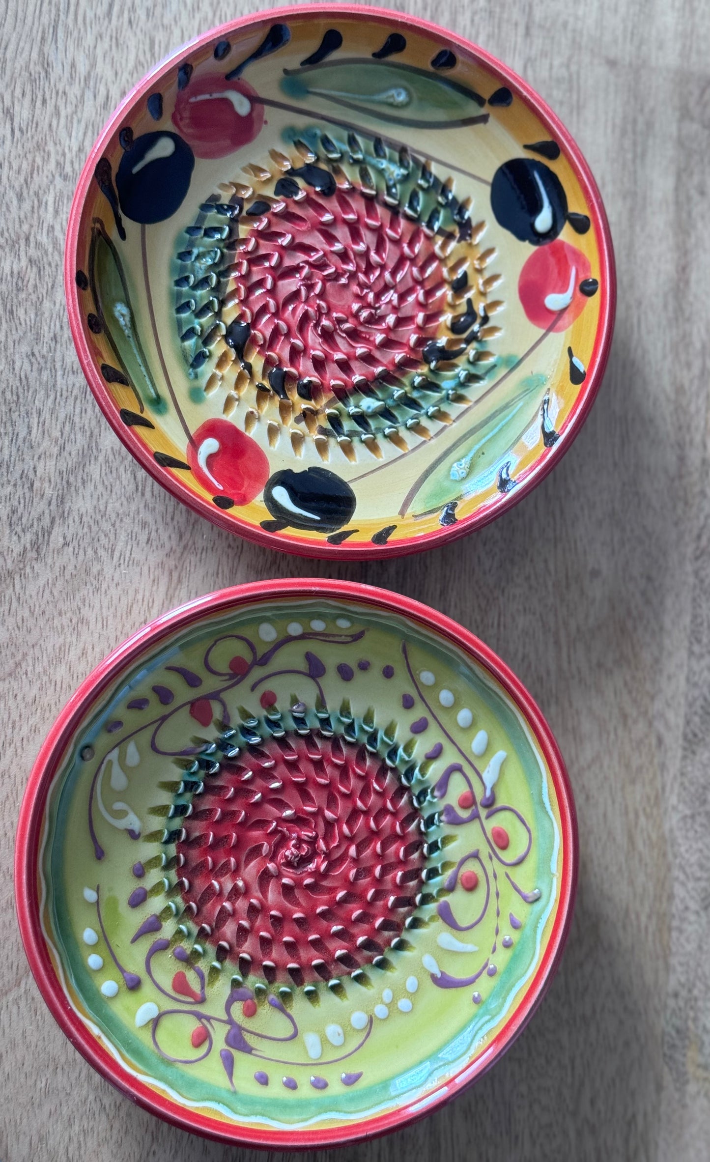 Garlic Ginger Grater Plate - Summer Lime